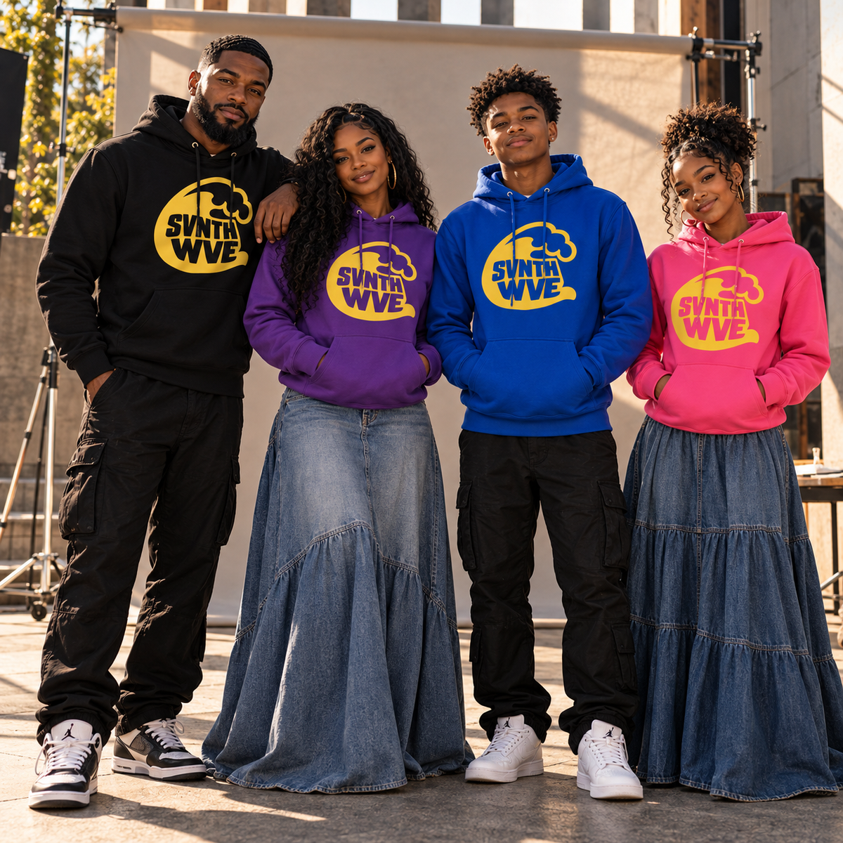 Unisex Signature “SVNTH WVE” Emoji Logo Hoodie